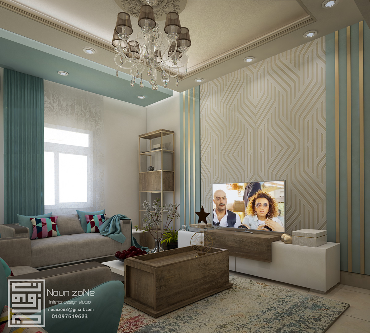 3dmax contemporary decor design Interior livingroom luxury VISUALIZATION = vray