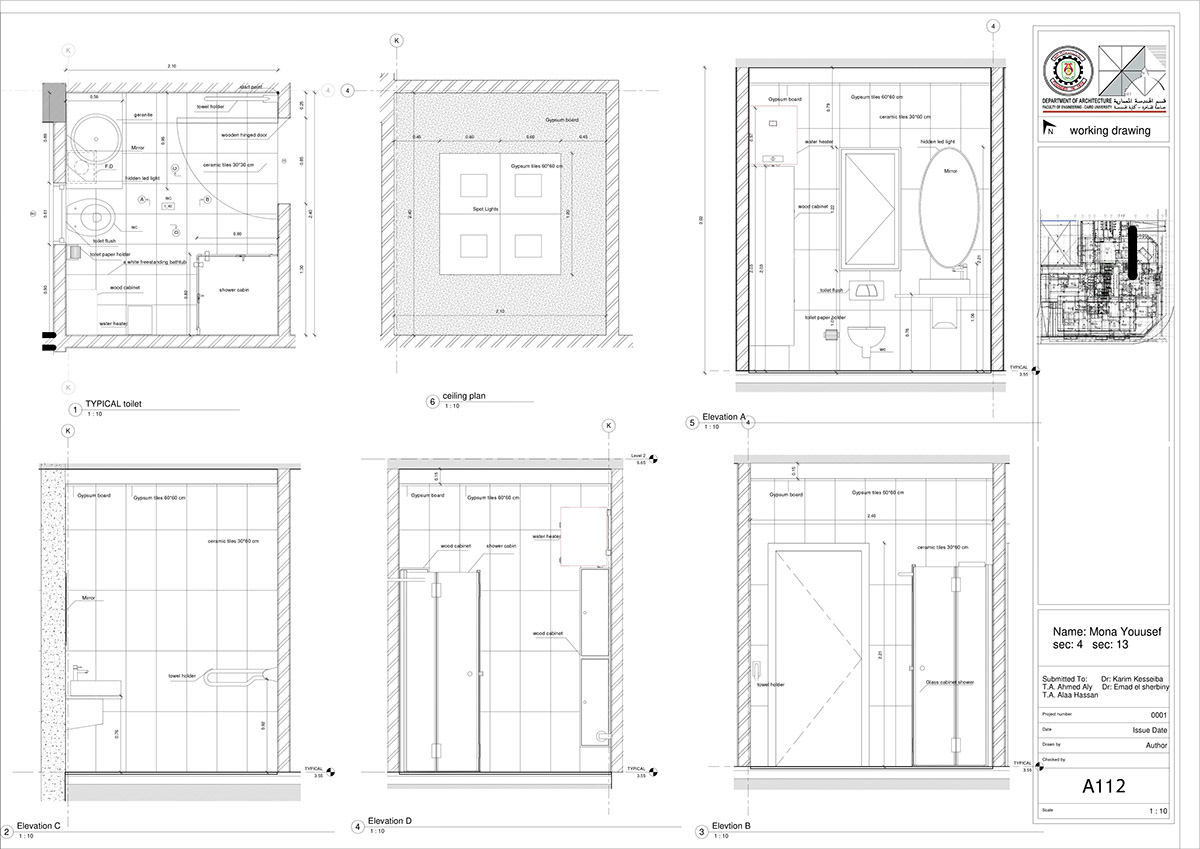 Drawing  working drawings residential residential building