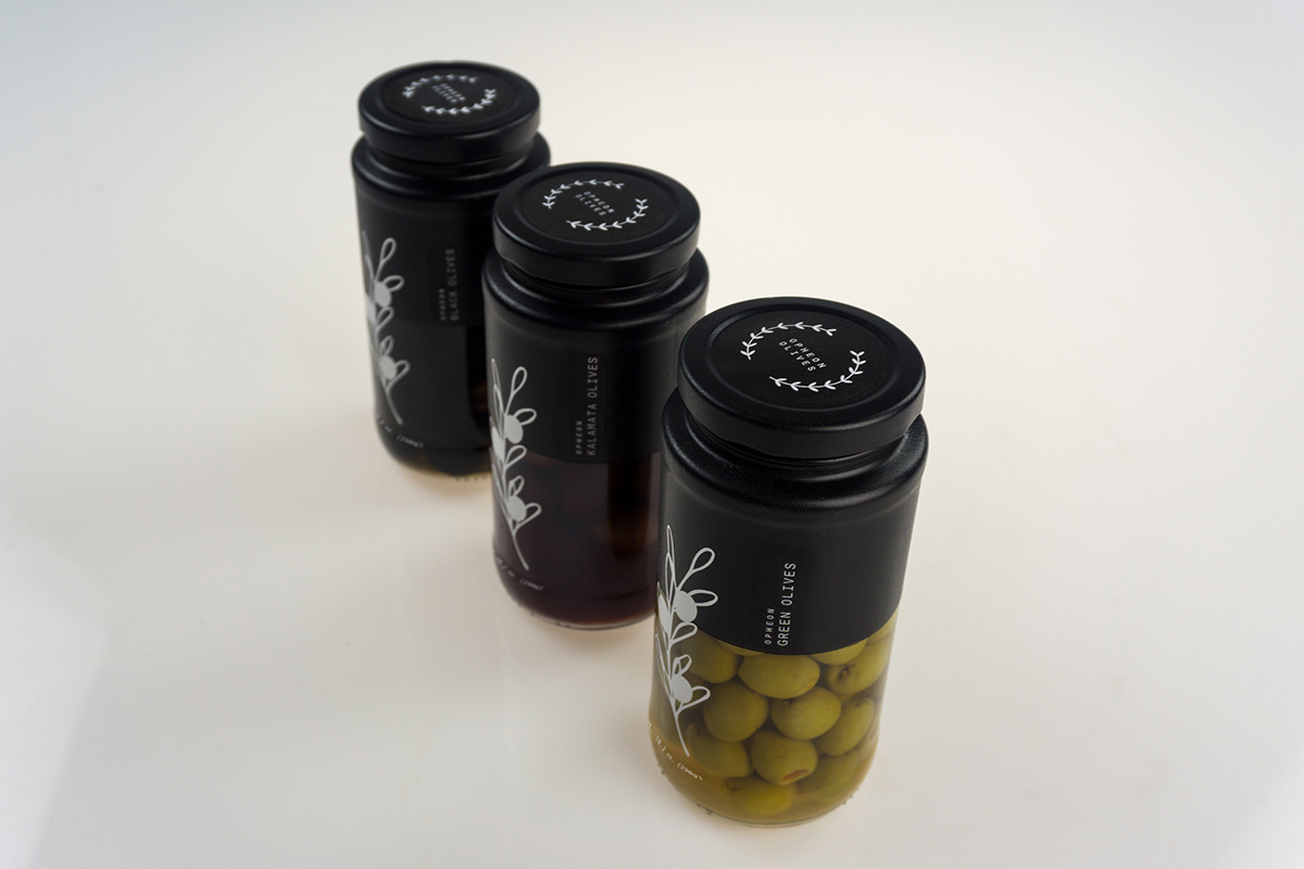 Packaging olives Food Packaging Food  greek olive branch two tone greyscale