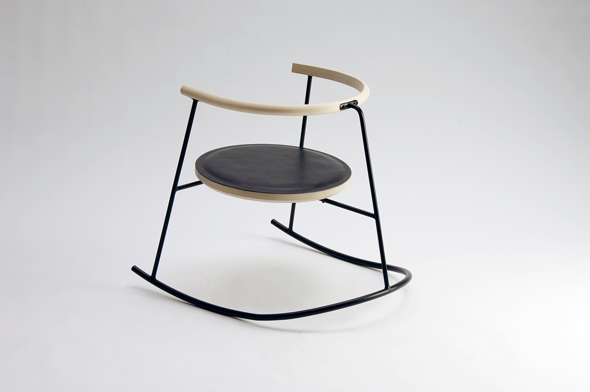 furniture chair rocking chair upholstry wood metal steel ash