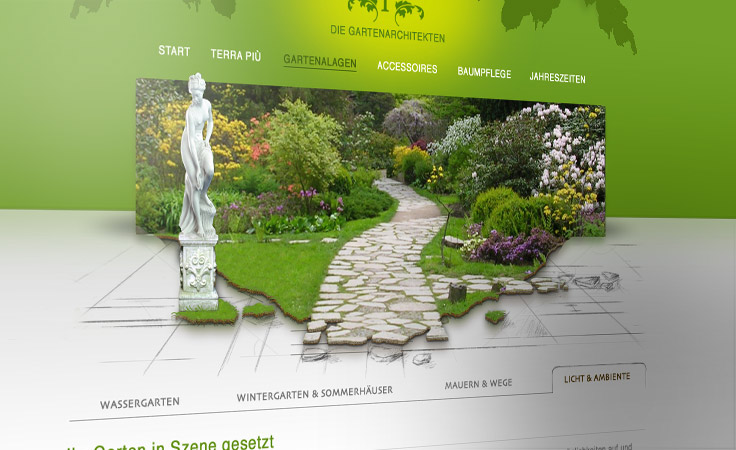 mobile smartphone browser Single Page html5 jquery slide garden architectural Nature green