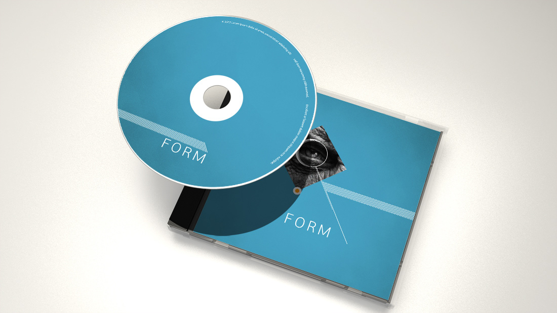 try friend gift Form shape photo lines cd cover for