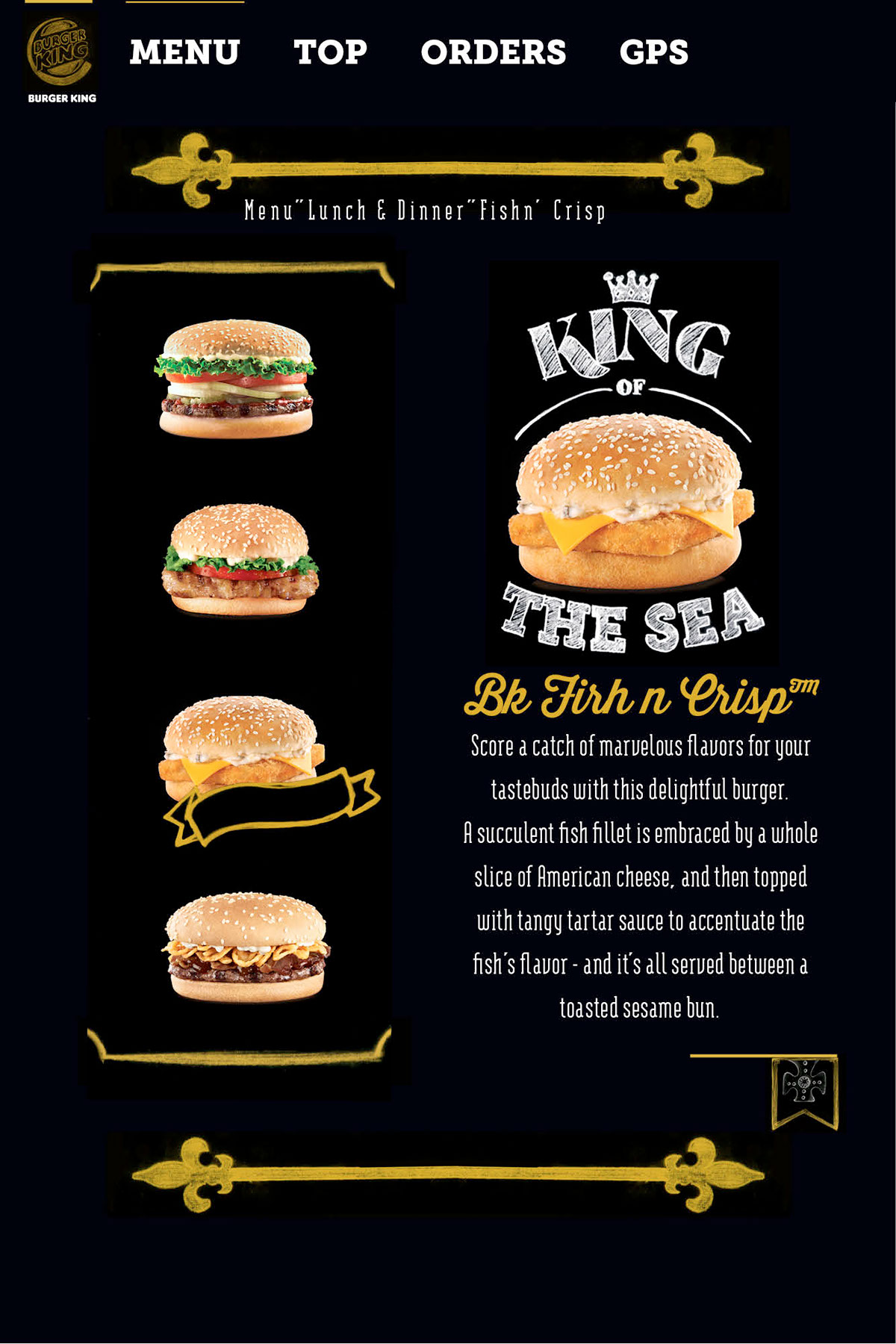 burger king royal gold delivery chalk