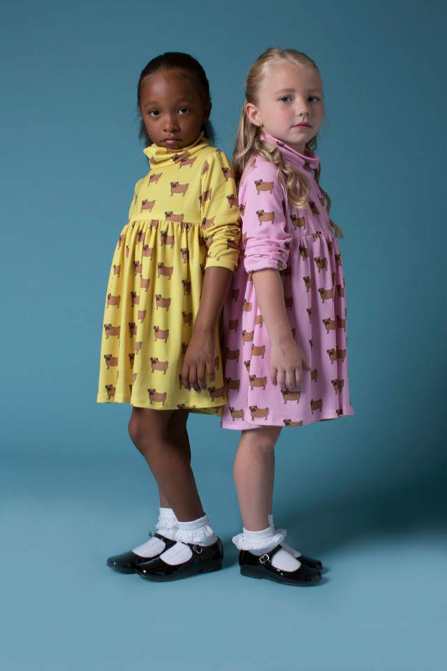 Childrenswear children Pug pug print repeat jersey kelsey kawamoto SCAD Senior Collection