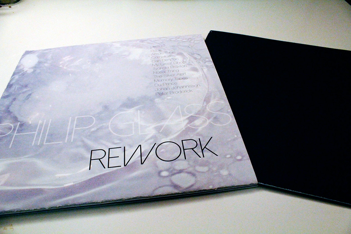 phillip glass disk vinyl cover sleeve opera SAIC package design record