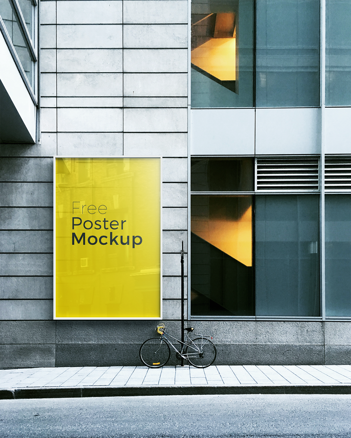 flayer Mockup billboard poster design graphicdesign free freebie resources photoshop
