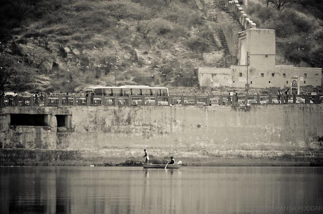 Photography  India Rajasthan amer fort Jaipur black and white
