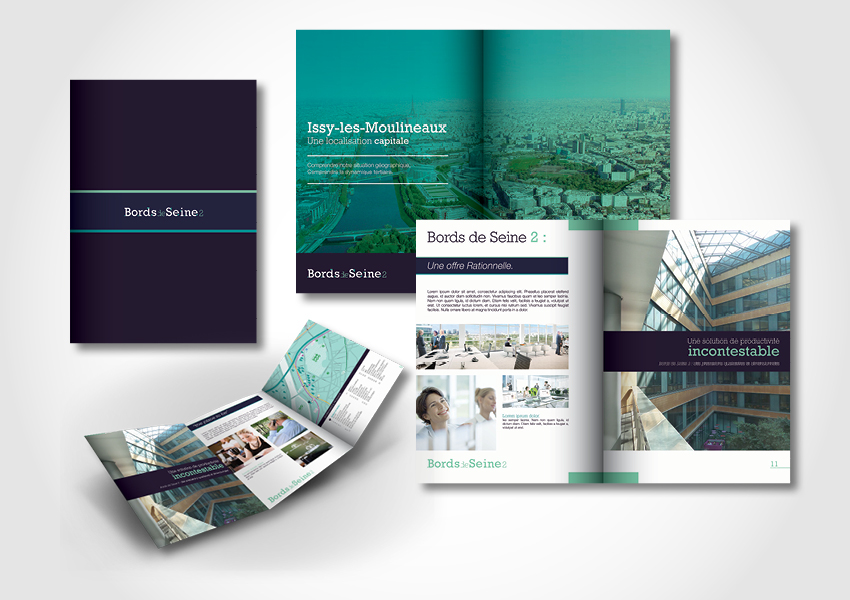 logo print design Webdesign brochure Website real estate Paris