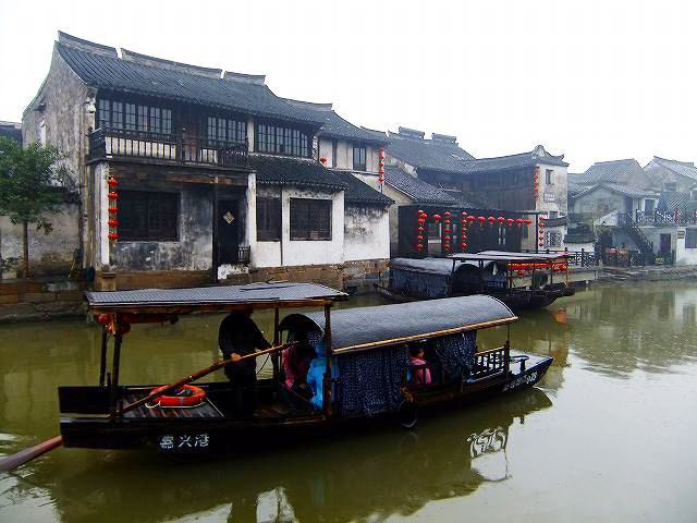西塘 古鎮 水郷 Xitang china canal Alley， Landscape