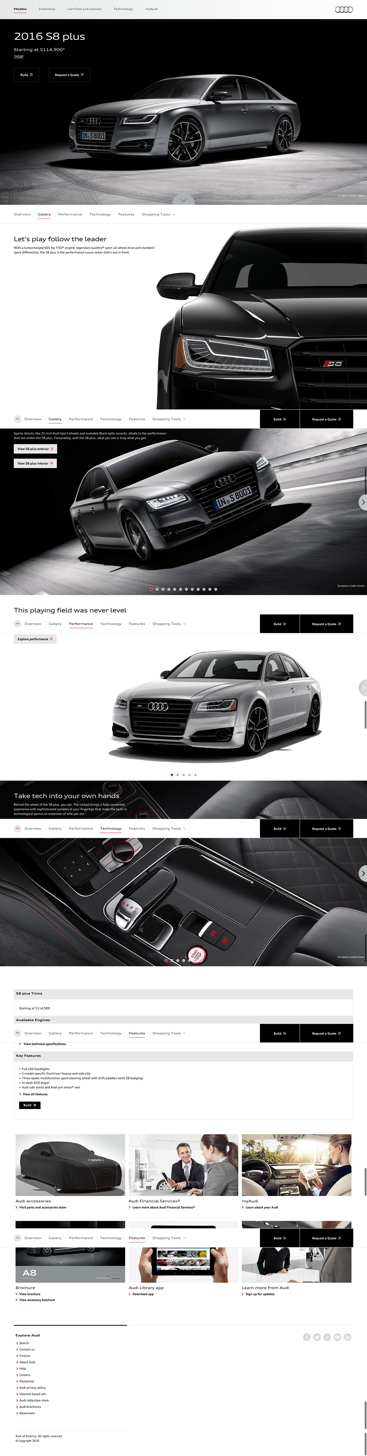Audi S8 copy automotive   Web digital content writer copywriter interactive