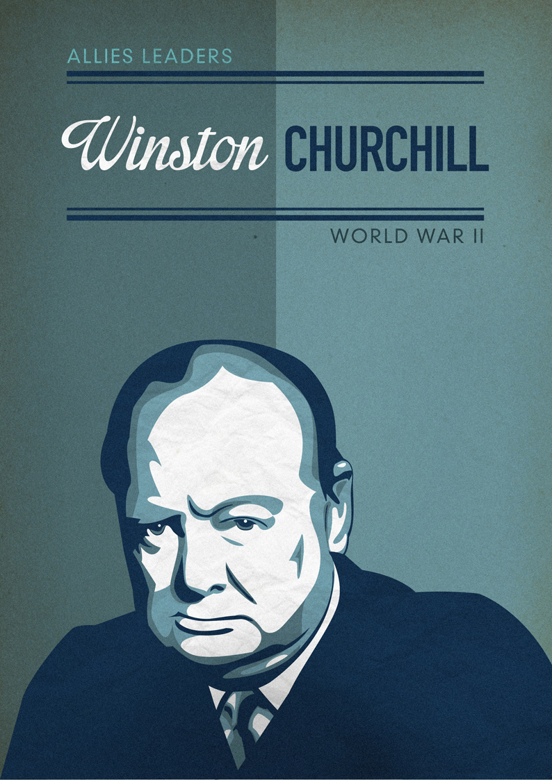 World War II poster texture leaders world war roosevelt Churchill stalin hirohito Hitler mussolini