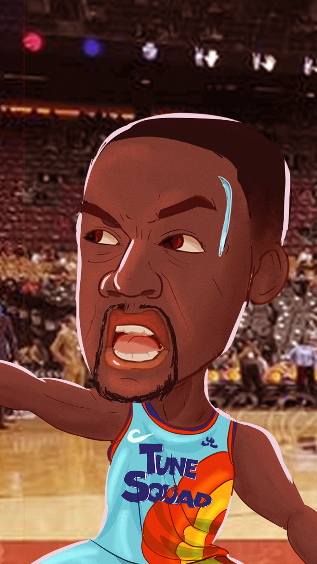 banner basketball basquete Ilustração LeBron James NBA SpaceJam