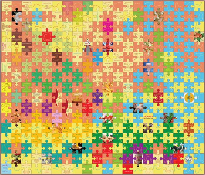 shopsins abby hirsh Pratt Institute menu puzzle Jigsaw