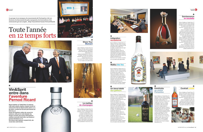 pernod ricard magazine Layout