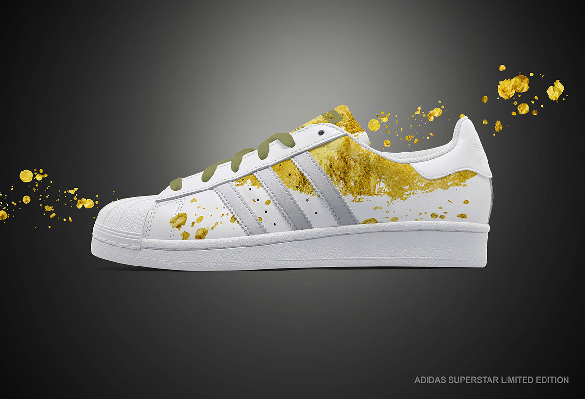 adidas brand sport shoes superstar adidas superstar pattern art draw graphic design artwork Tropical limited edition tshirt