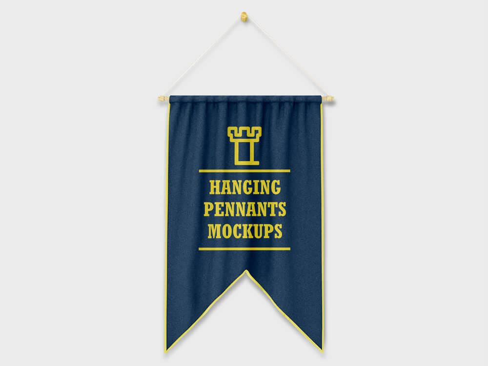 pennants mockups flag pennant Free Mockups mockup template