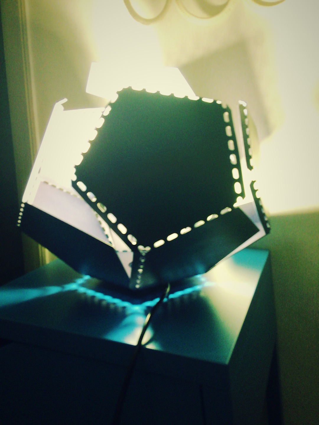 pentagon folding Lamp lighting lampe origami 