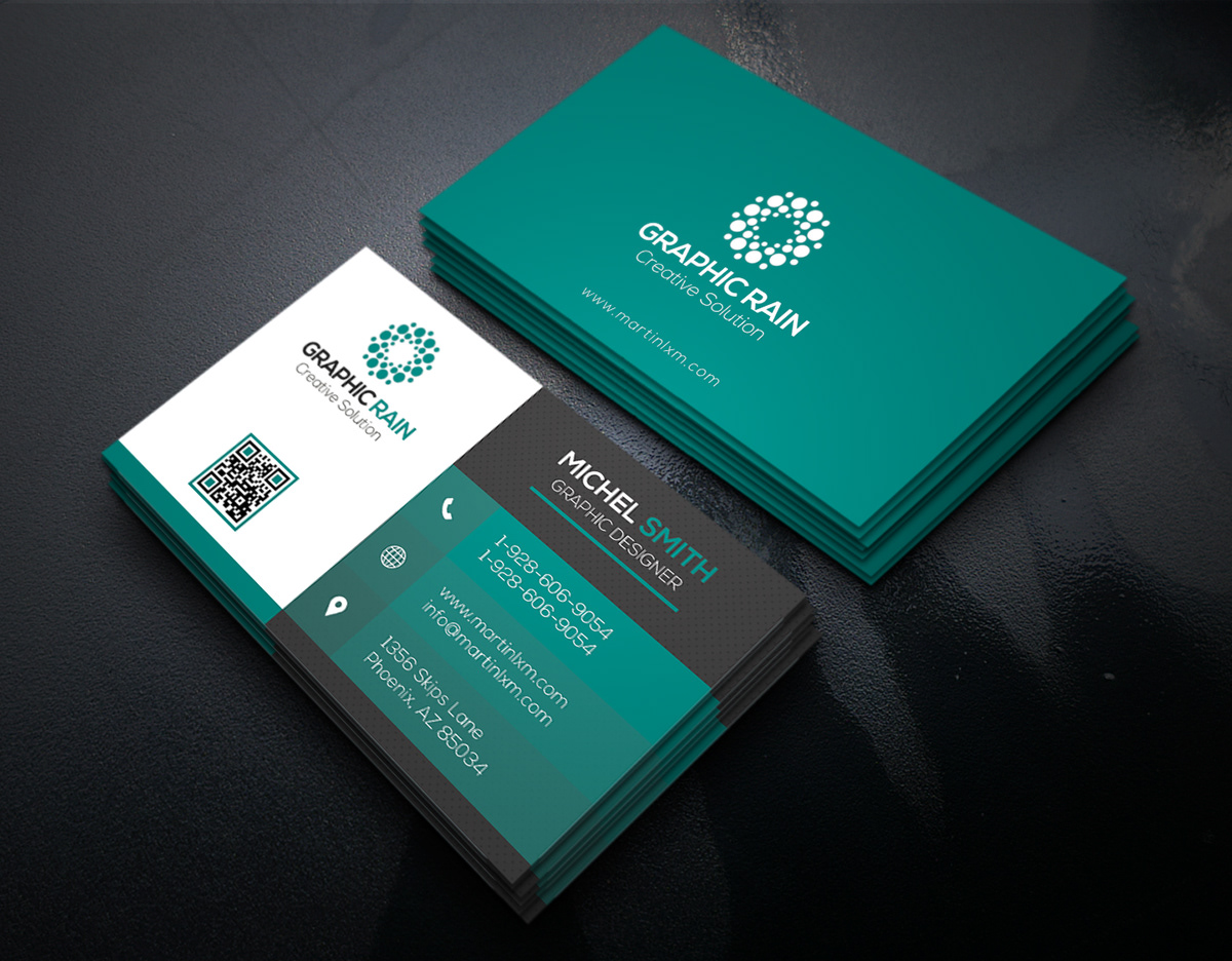 PSD Business card Template on Behance Within Template Name Card Psd
