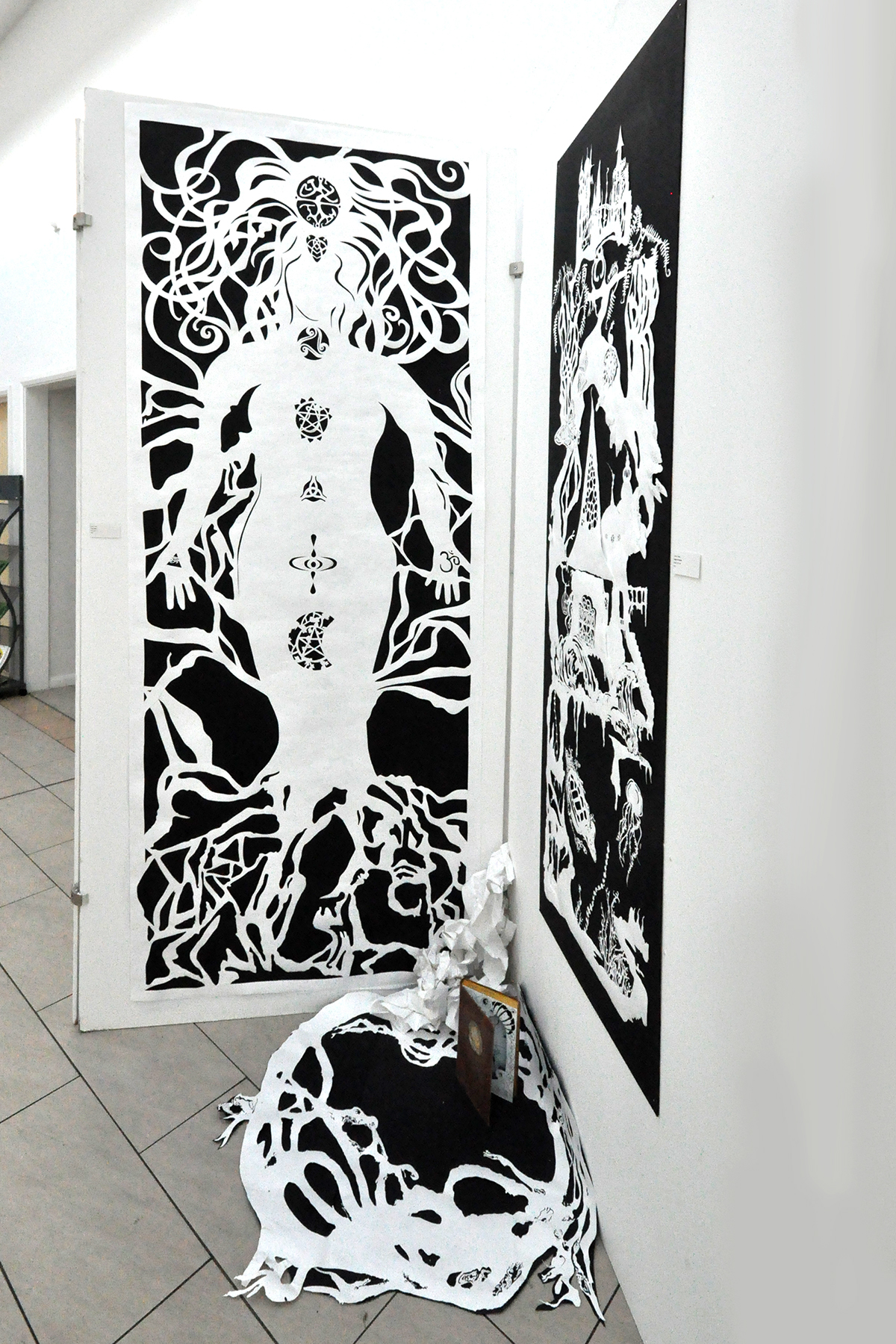 papercut paper cutting installation large format