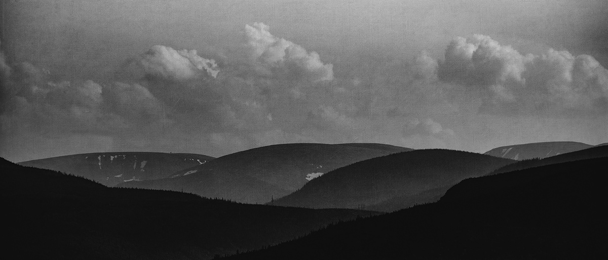black and white colorgrading Travel mist mountains sea fishing Open Spaces Quebec Canada