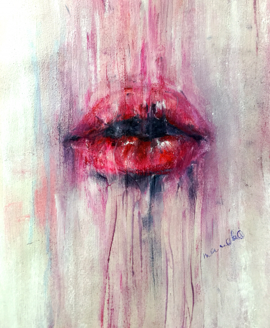 woman lip sketch Mouth