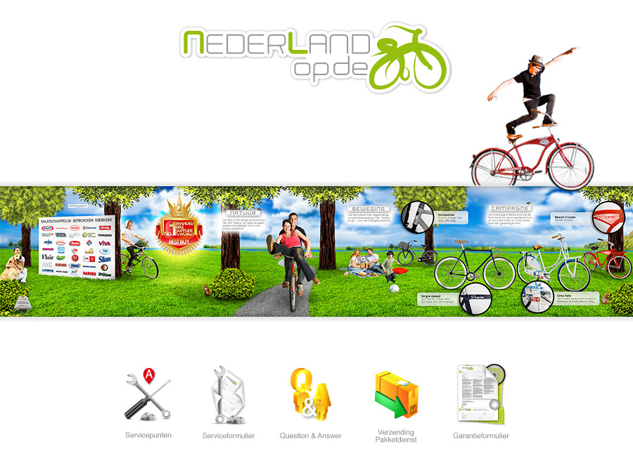 Icondesign logo Website bikes brands photoshop manipulation Work 