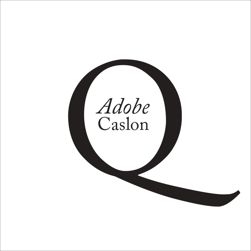 Caslon adobe typography   tipografia fadu uba type font type design