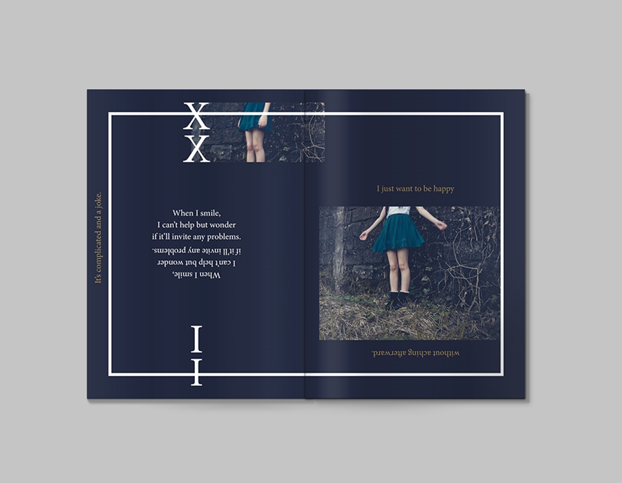 magazine book personal Mockup spread pages design 09-lives dopanine janine avenido aryann avenido aryann nine ix Poetry 