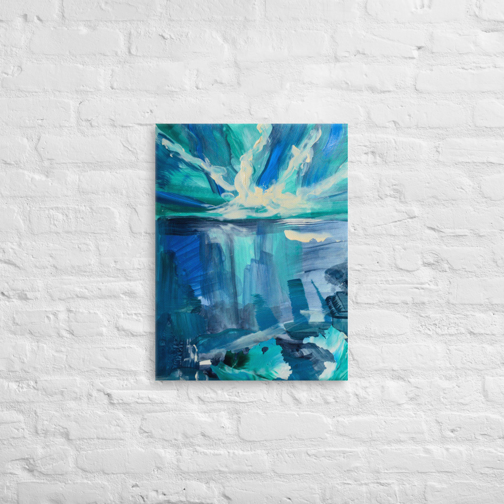 abstract abstractlandscape art blue green Landscape Nature reflections water waterscape