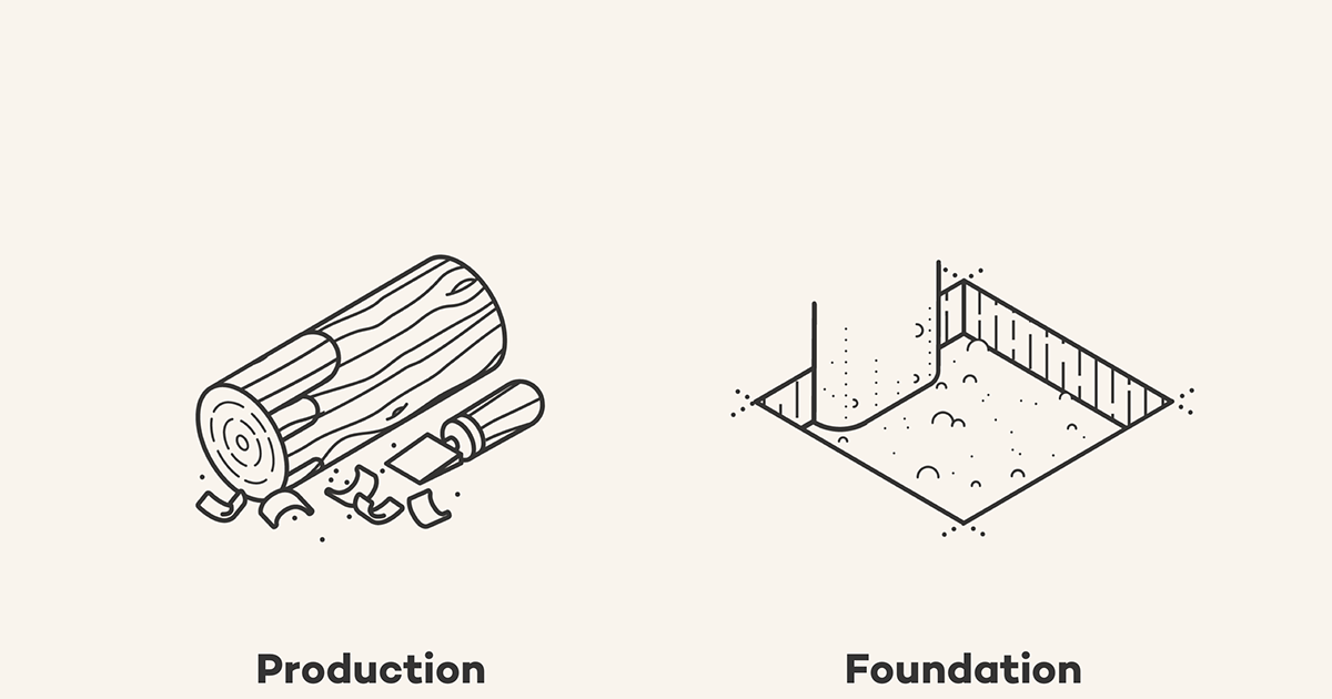 Isometric icons iconset ILLUSTRATION  house technical wood construction grid Sauna