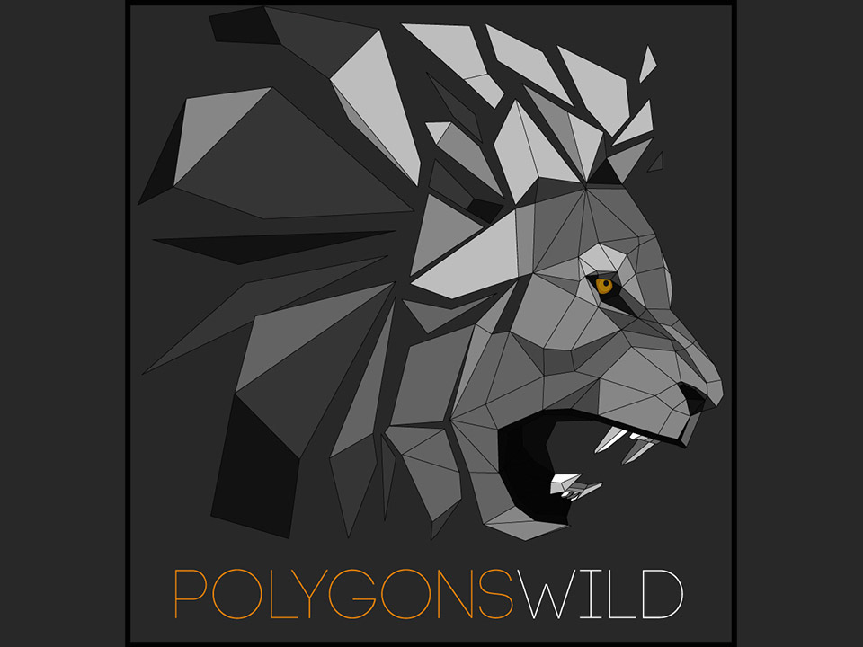 logo design vector Icon marketing   business lion Logo Design poly brand advertisement polygonal Illustrator