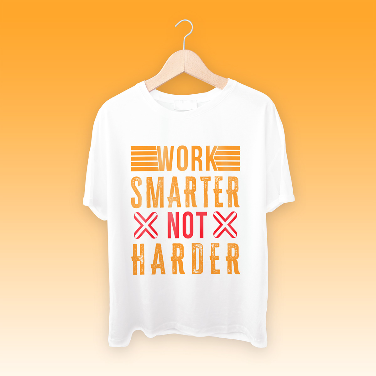 t-shirt Tshirt Design Work Smarter Not Harder