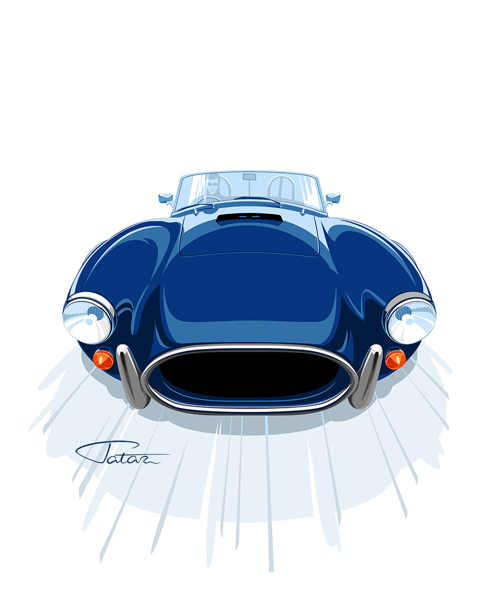 vector illustration of a sportcar