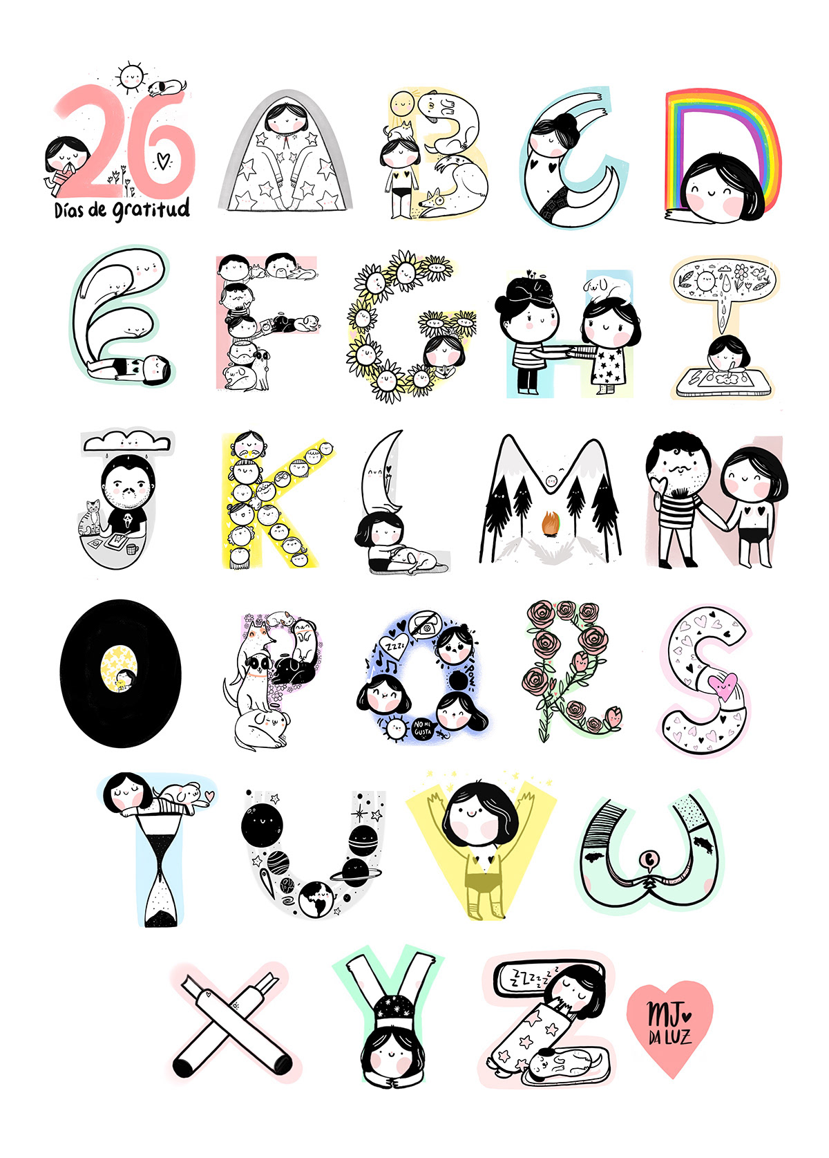monsters alphabet cute children design