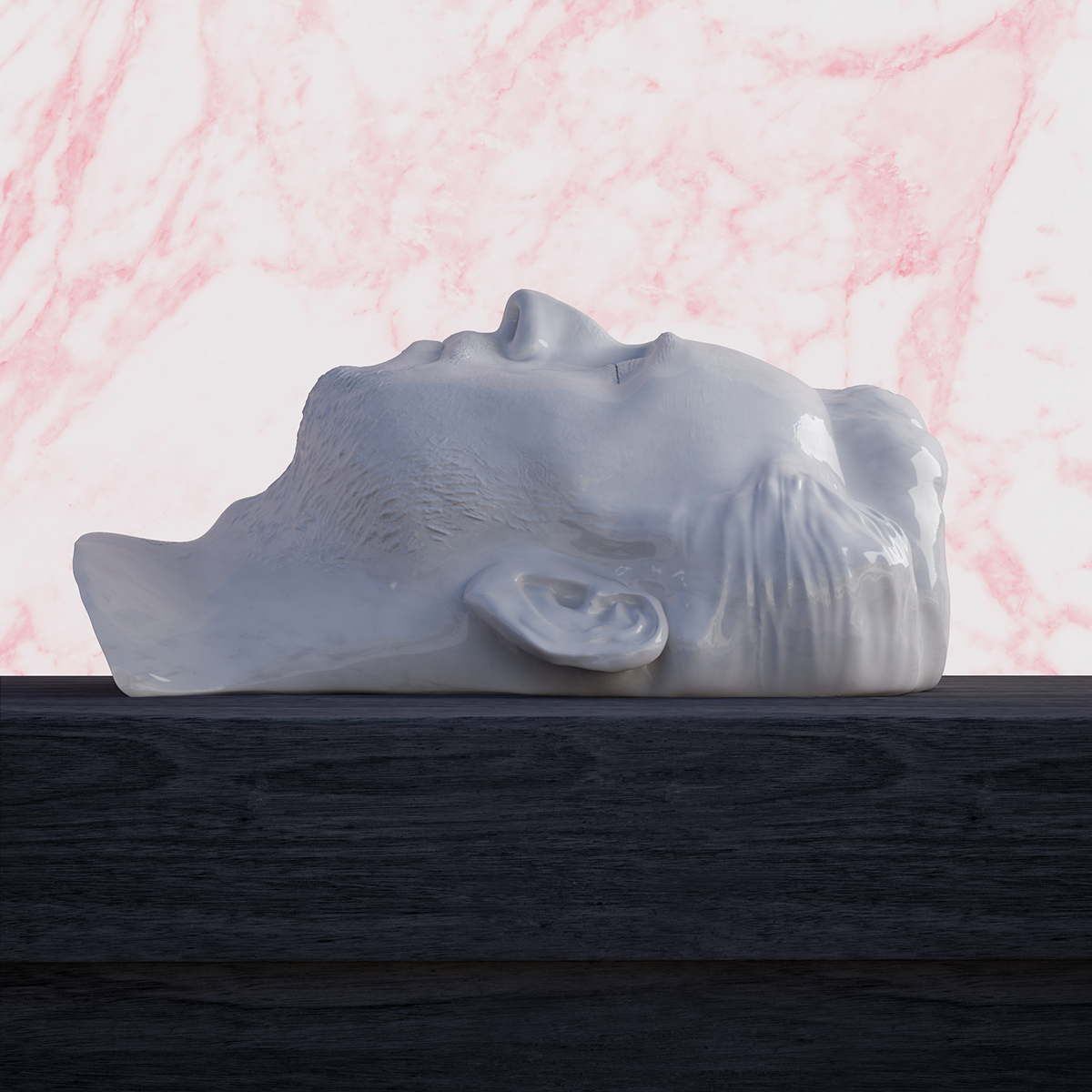 3D  sculpt  Tom Krell  mile eror  3d  modelling  Album cover