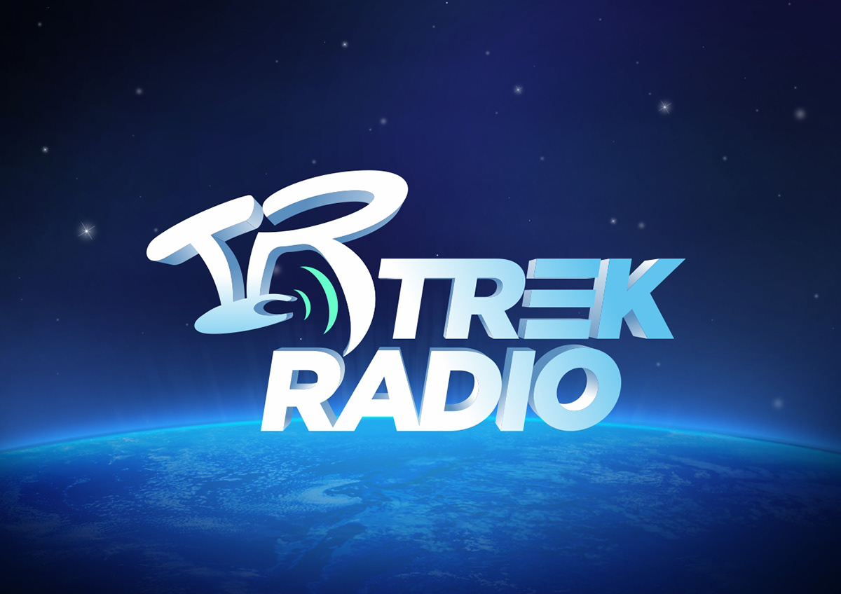 trek radio  star trek  logo  Website design Radio