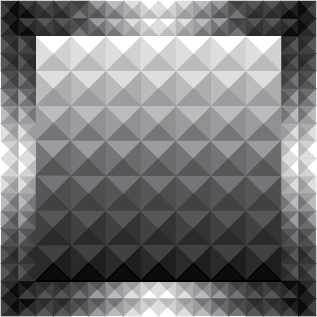 pyramid module graphic art design gray grayscale illumination value pattern Illustrator