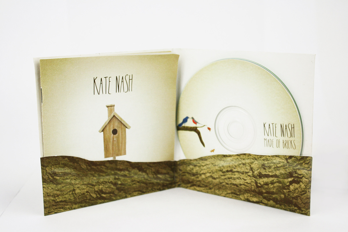 kate nash CD packaging digital illustration