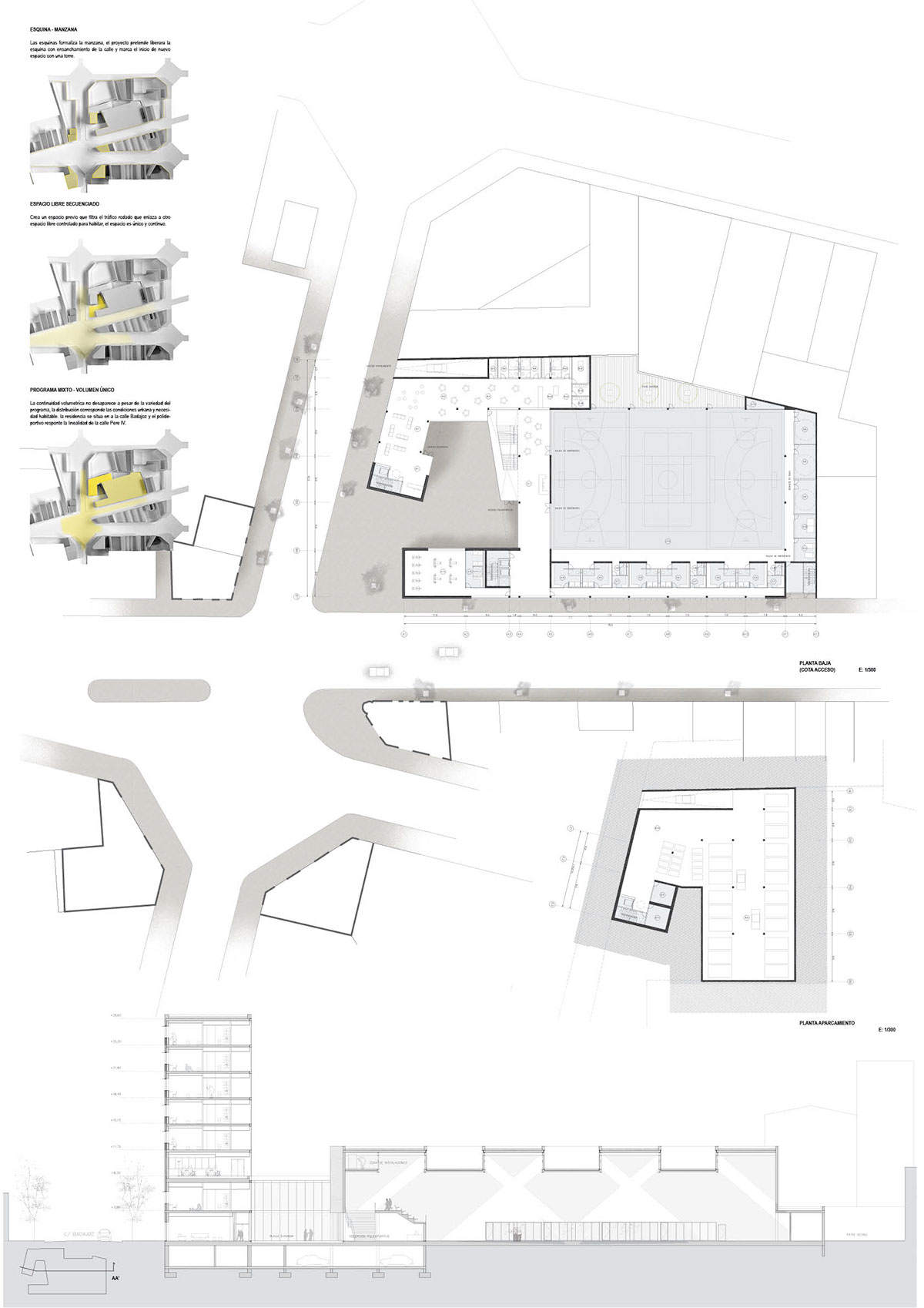 SPORT CENTRE Student's Residence liwei hsu tsao barcelona conceptualization 3D rendering