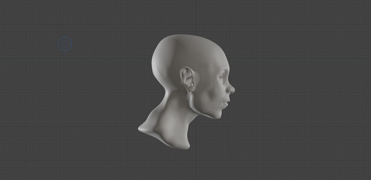 3D 3dmodel art dırector blender gırl head model Sculpt sculptıng
