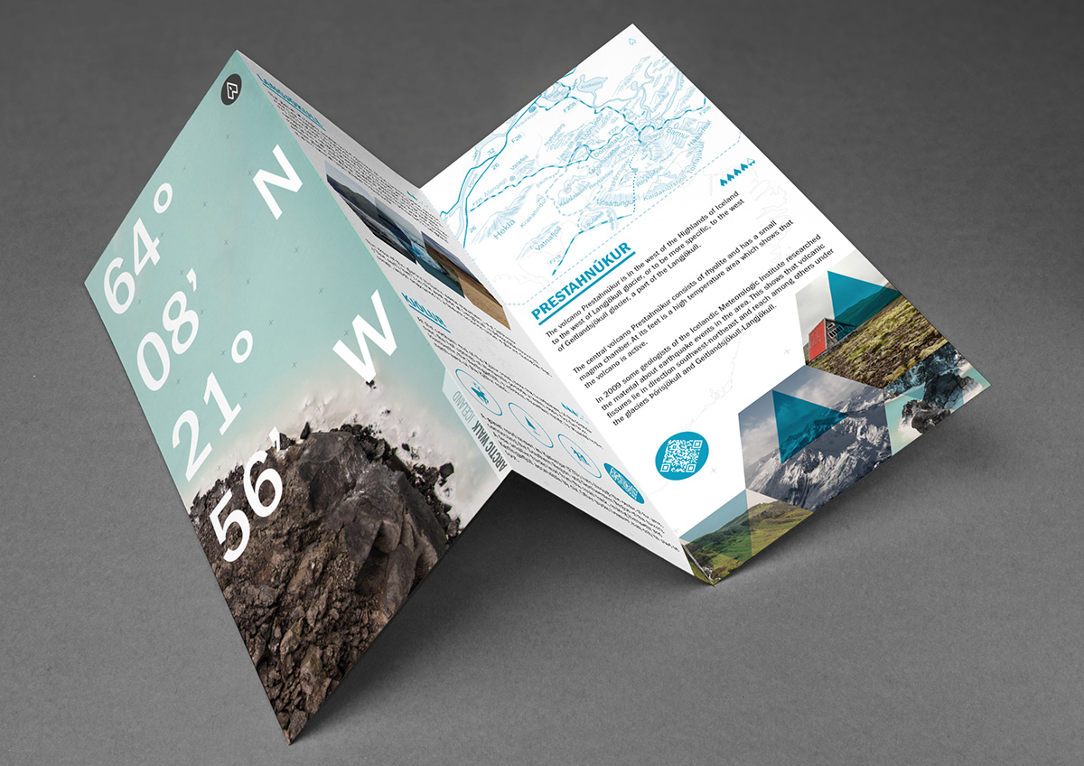 Behance graphic design identity Arctic walk agency Travel logo symbol brand Stationery Web iphone brochure