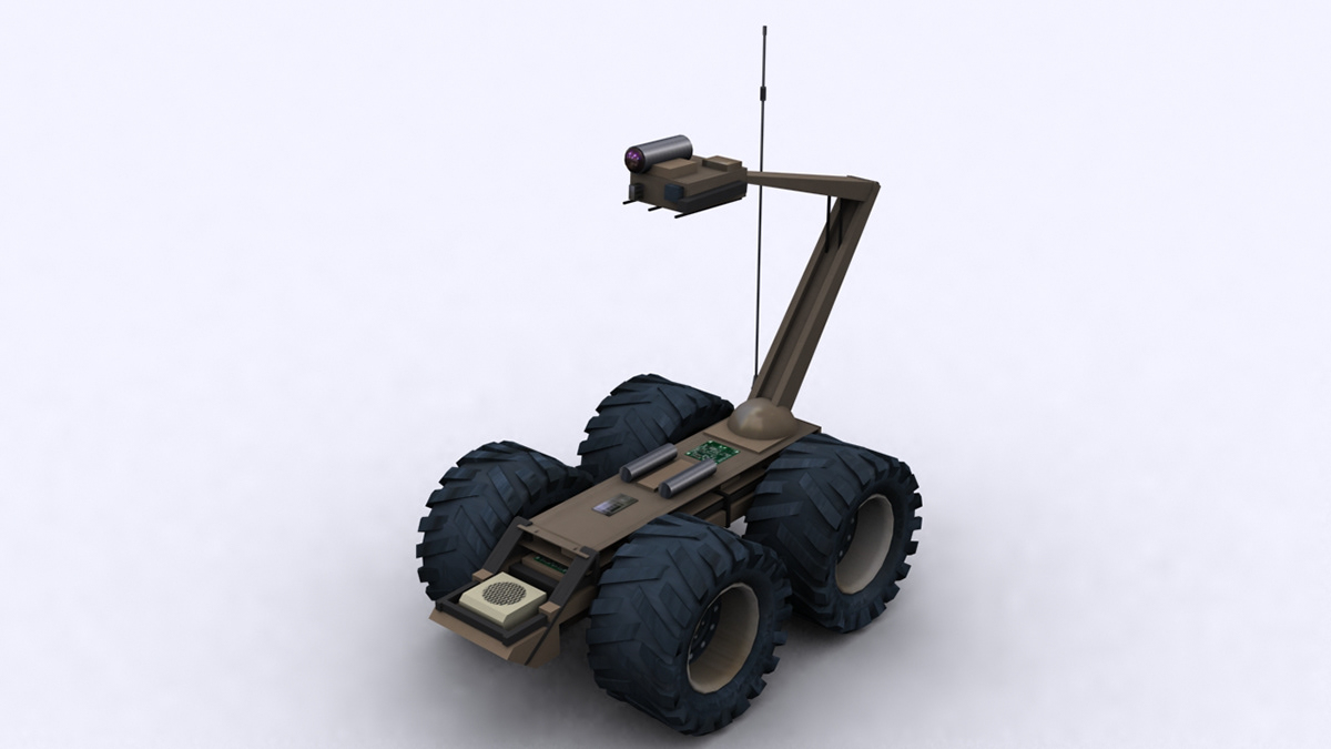 satellite 3d modeling 3d animation texture cad illistration Military model Render High Poly