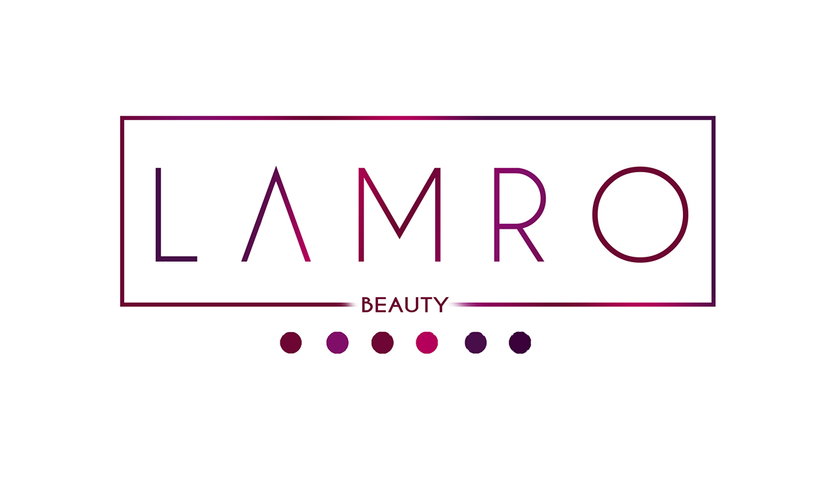 Lamro beauty MUA FaceOfLamro make-up logo identity corporate Business Cards esteemeddesigns
