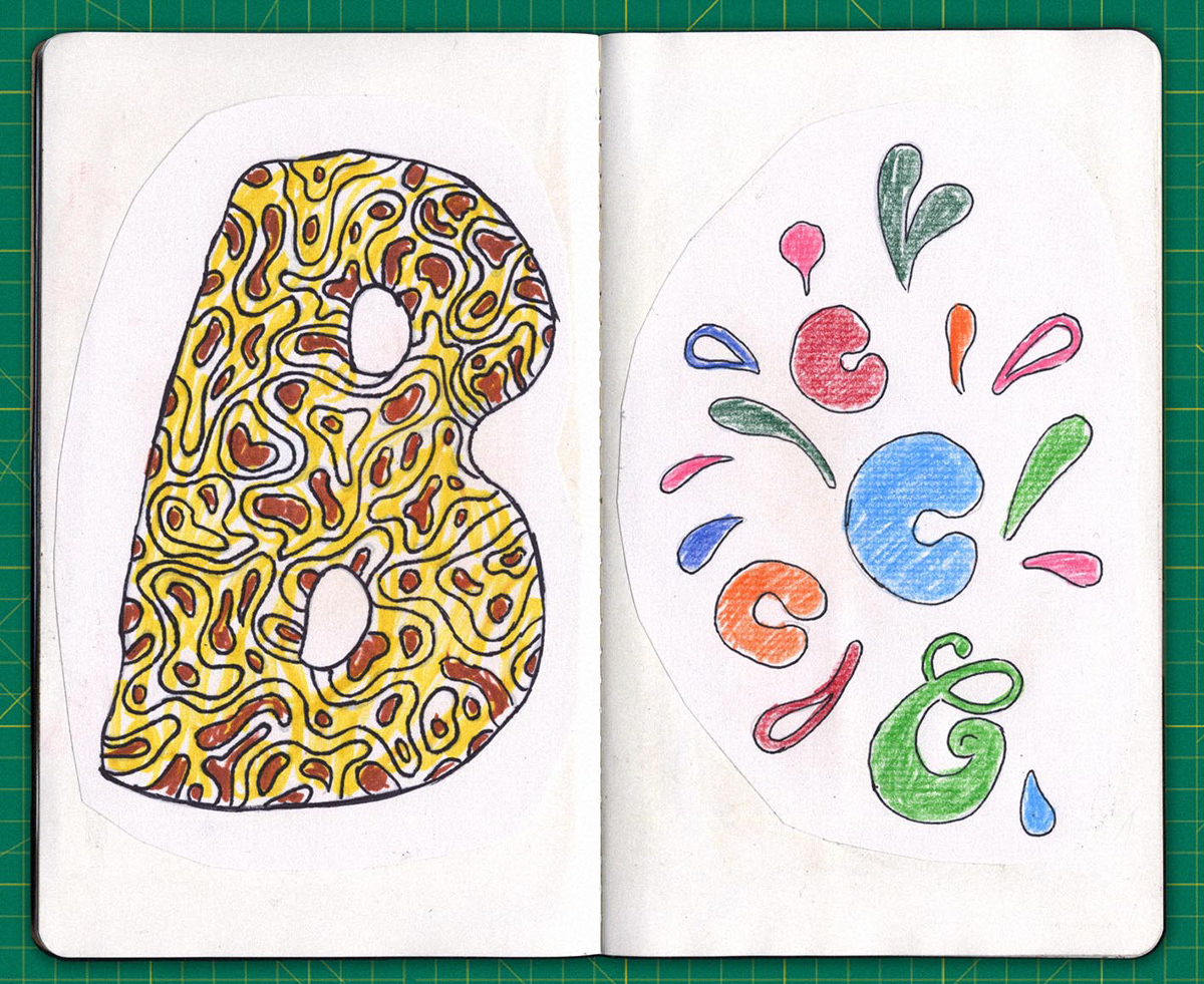 hand drawn lettering sketch The Sketchbook Project art house co-op