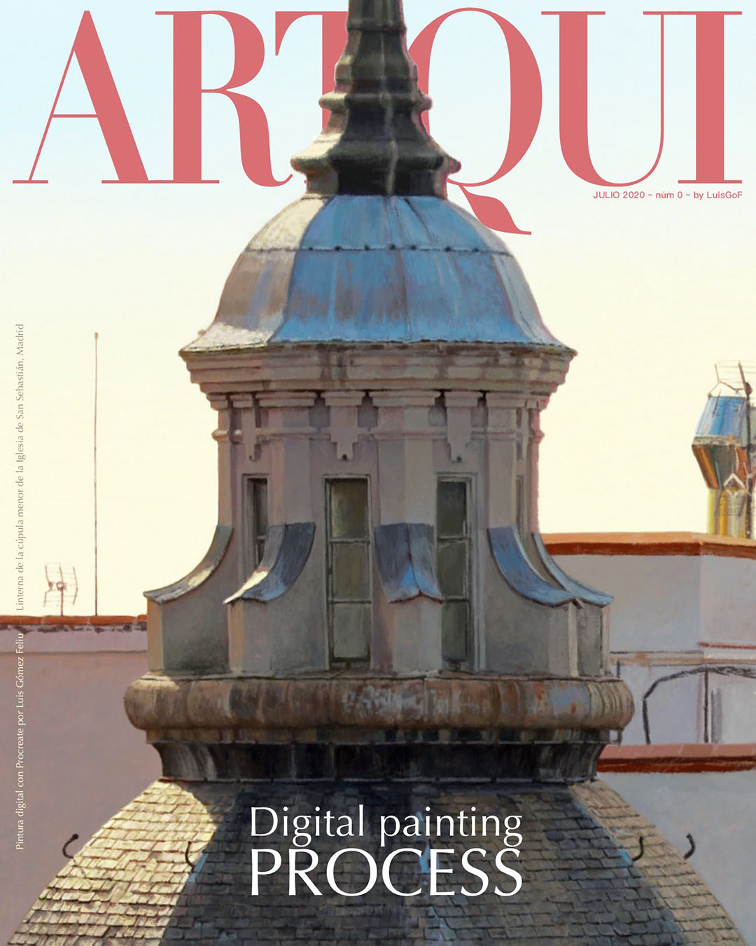 DigitalPaint architecture cover magazine Digital Art  dome ILLUSTRATION  painting   poster Procreate
