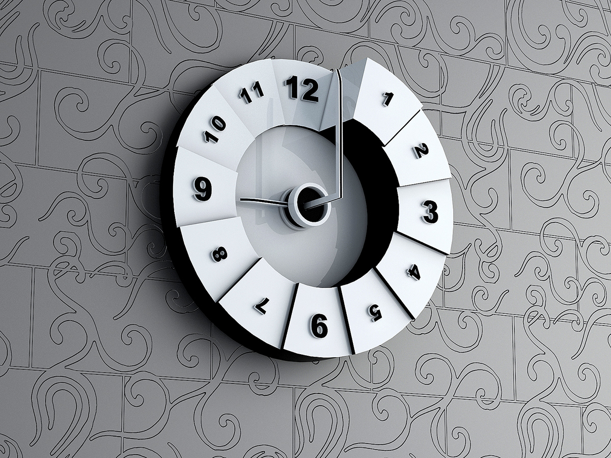 clock concept decoration Interior design industrial