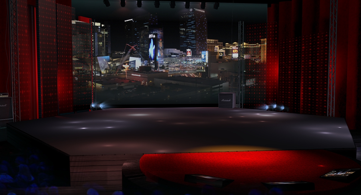 virtual set 3D Brainstorm Multimedia Las Vegas theater studio Easyset 3D