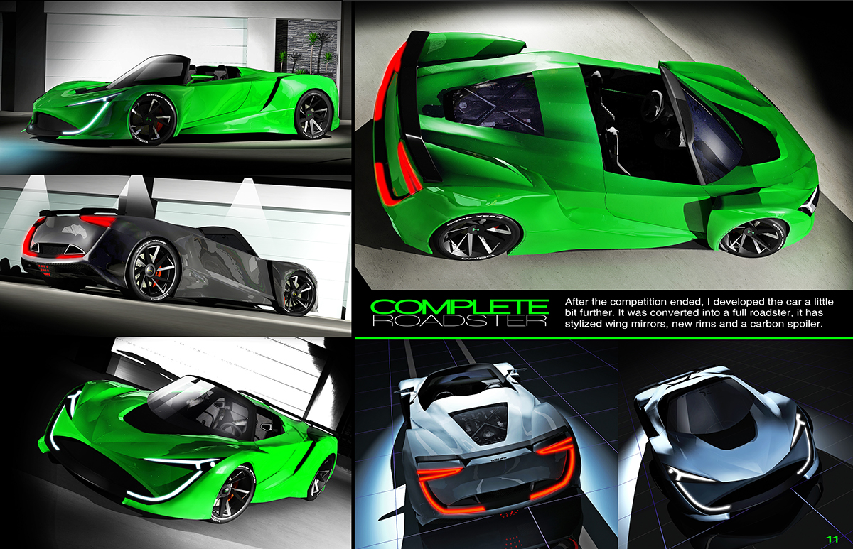 norbert hajdu GrabCad challenge challenge automotive   supercar racecar design car cad 3D STUDIO MAX rendering
