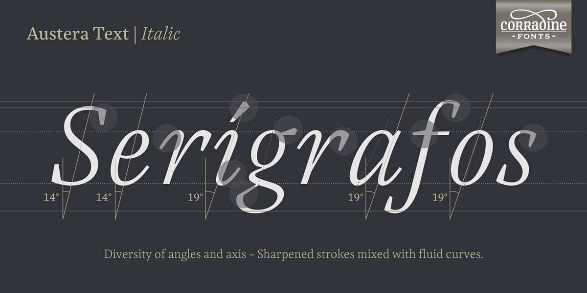 text editorial font serif contemporary legible italic Sharp clean book