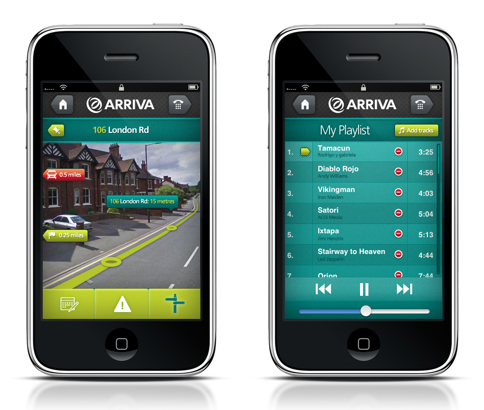 iphone app app design iphone bus timetable mobile navigation Proof of concept